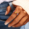 Irregualr Design Colorful CZ Women Rings Gold Color/Silver Color Geometric CZ Rainbow Rings Jewelry - Image 13