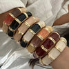 Hip Hop Punk 9 Colors Enamel Wide Bangles For Women Men Exaggerated Gold Color Bangles Bracelets Gift Jewelry - Image 1