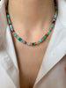 Imitate Colorful Stone Beaded Necklace Women's Sweet and Jewelry Set Elegant Accessories Neckchain for Girls - Image 2