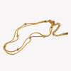 Double Layered Round Bead Snake Chain Gold Plated Jewelry 316L Stainless Steel Anklet Gift - Image 2