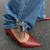 Vintage Crushed Stone Willow Chain Tassel Pendant Pin Creative Versatile Metal Pants Ankle Chain Girl Jewelry - Image 2