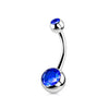 1PC Titanium Crystal Gem Curved Barbell Rings Belly Button Navel Rings Piercings Nombril Ombligo Piercing Charming Jewelry - Image 12