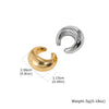 No Piercing Ear Cuff Set Silver-Gold Mixed Color Chunky Fluid Wave Clip On Earrings Stackable Jewelry Women - Image 9