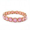 Summer 10mm Crystal Bangle For Women Gold Color Square Rhinestone Elastic Bracelets - Image 17
