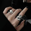 3Pcs Vintage Irregular Pleated Open Ring for Women Men Vintage Punk Liquid Metal Style Finger Y2K Accessories Jewelry - Image 9