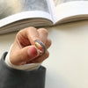 Silver Weave Black Rings For Women Couple Wedding Elegant Jewelry Accessories Jewellery Moneys - Image 5