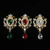 Retro Water Drop Diamond Brooch Detachable Women's Clothing Accessories - Image 2