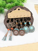 Ethnic Style Antique Alloy Earring Retro Hollow Earrings Bohemian Tassel Leaf Heart Shaped Pendant Accessories - Image 6