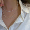 Simple Sparkling Necklace For Women Silver Color Clavicle Chain Choker Necklace Female Korean Wedding Party Jewelry Gift - Image 7