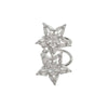 Crystal Star Clip-On Ear Cuff Earrings in Gold-Tone or Silver-Tone - Image 11