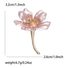 Enamel Flower Brooches for Women Unisex Pearl Plant Pins Banquet Party Backpack Gifts Jewelry Accessories - Image 3