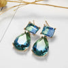 Wedding Jewelry Silver Green Tourmaline Drop Earrings for Women Green Tourmaline Gemstone Earrings Jewelry Gift - Image 3