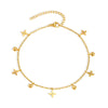Stainless Steel Foot Chain Anklet Women, Crown/Butterfly/cross/Star Dangle Anklets Adjustable Link - Image 11