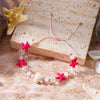 Shell and Starfish Charm Bracelet with Adjustable Rope Detail - Image 26