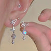 Y2K Bowknot Zircon Stud Earrings for Women Korean Silver Color Pink Crystal Personality Earring Girl Party Jewelry Gifts - Image 9
