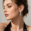 Glamorous Single Ear Stud Climber Water Drop Europe Style Jewerly For Women Romantic Gift In Silver - Image 2