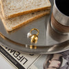 Minimalist Classic Gold Color Plated Glass Pearl Asymmetric Spherical Ring Stainless Steel Women's Jewelry - Image 5