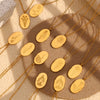 Stainless Steel Month Pendant Necklace in Gold-Tone - Image 5