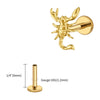 Titanium 16G Scorpion Labret Stud Flatback Zodiac Earring Tragus Cartilage Helix Piercing Body Jewelry - Image 8