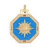 Enamel Sun Moon Rainbow Compass Charm Pendant, Gold Plated Jewelry Accessories for Bracelets Necklaces Making - Image 9