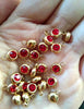 60 piece/lot Stainless Steel Crystal Pendant steel Gold Color 12 Birthstone Charm Round 6mm 6.5mm Rhinestones Charms - Image 23