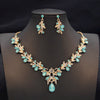 Colorful Waterdrop Necklace and Earring Set with Multiple Stone Colors - Image 17