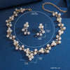 Ladies' Design, Imitation Pearl Necklace, Earrings, Jewelry Set Suitable for Weddings, Gatherings, Holidays, Gifts - Image 6