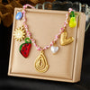 316L Stainless Steel Golden Sun Heart Ocean Multi-Pendant Necklace Women Summer Beach Rope Chain Vacation Jewelry - Image 7