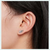 Silver Hip Hop Vintage Couples Creative Angel Wings Stud Earrings Women Punk CZ Studs Birthday Jewelry Gift - Image 15