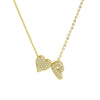 Gold Color Tiny Heart Dainty Zircon Initial Necklace Customizable Letter Name Choker Pendant for Women Birthday Party Jewelry Gi - Image 26