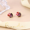 Colorful Enamel Flower Stud Earrings for Women Elegant Floral Petal Crystal Drop Earrings Jewelry Gift for Her - Image 15
