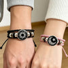 2pcs/set Sun and Moon Lovers Leather Bracelet Punk Multi-Layered Beaded Braided Adjustable Bracelet Set For Couple Jewelry - Image 2