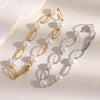 La. Muses Imitation Pearl Oval Buckle Chain Stainless Steel Women's Bracelet Pvd Plated Daily Jewelry Accessories - Image 6