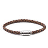 Leather Bracelets Stainless Steel Braided Rope Bracelets for Men Women Stainless Steel Accessories Braid Style Bangles - Image 17