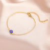 Stainless Steel Turkey Evil Eye Bracelets for Women Flat Blue Evil Eye Lucky Chain Charm Bracelet Jewelry Gifts - Image 5