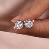 Emerald Heart Oval Pear Bubble Stud Earring for Women Silver Plated Women Earring - Image 2