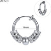 Zemo 1 PC Punk Stainless Steel Clip-on Earrings Long Tassel Pendant Earring Taper Cross Feather No-Pierced Fake Piercing 12/14MM - Image 30