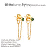 Zircon Birthstone Pendant Earrings 12 Zodiac Signs Stainless Steel Jewelry Party Gifts - Image 13