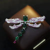 Cubic Zircon Dragonfly Brooches Atmosphere Maple Leaf Bowknot Broche Pins for Women's Coat Accessories Decor - Image 24