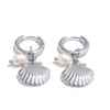 Ocean Style Pearl Conch Shell Starfish Drop Summer Hoop Earrings for Women Stainless Steel Holiday Daily Jewelry - Image 10