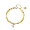 Zircon Circle Bead Anklets For Women Gold Color Stainless Steel Anklet Double Snake Chain Summer Beach Accessories Jewelry Gift - Image 6