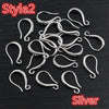 20pcs 15x10mm Silver Plated Bronze Rose Gold 6 Colors Earring Hooks Wire Settings Base Settings - Image 10