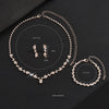 Simple Wave Style Jewelry Sets for Women Chocker Necklace Earrings Bridal Wedding Party Jewelry Sets - Image 6