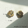 Colorful Flower Resin Acrylic Charms Earring Gold Color Circle Ear Buckle Hoop Earrings for Women Cute Gift Jewelry - Image 5