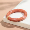 Chunky Bamboo Tube Beaded Acrylic Bracelets for Women Man Multicolor Resin Stretchy Statement Bangle Stack Jewelry Gift - Image 33