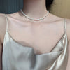 Baroque Freshwater Pearl Gold Ladies Jewelry Sets For Women Necklace Bracelet No Fade Gifts - Image 2