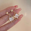 Chinese Style Lily Bell Orchid Pearl Clip Earrings Temperament White Tulip Shell Petal Flower Clip Earrings Without Piercing - Image 8