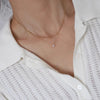 Double-Layer Chain Necklace with Geometric Pendant Options - Image 5