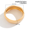 Chunky Heavy Wide Metal Water Drop Bangles for Women Gold Color Open Cuff Thick Irregular Wave Bangle Bracelet Jewelry - Image 16