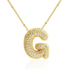 26 Letters Necklaces For Women Man Gold Color Alphabet Zircon Pendant Birthday Party Gift Jewelry - Image 12